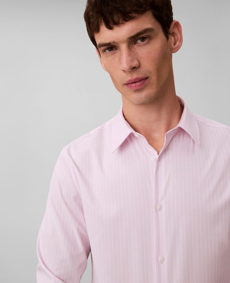 Чоловіча сорочка Slim Fit Calvin Klein 1160375498 (Рожевий L)