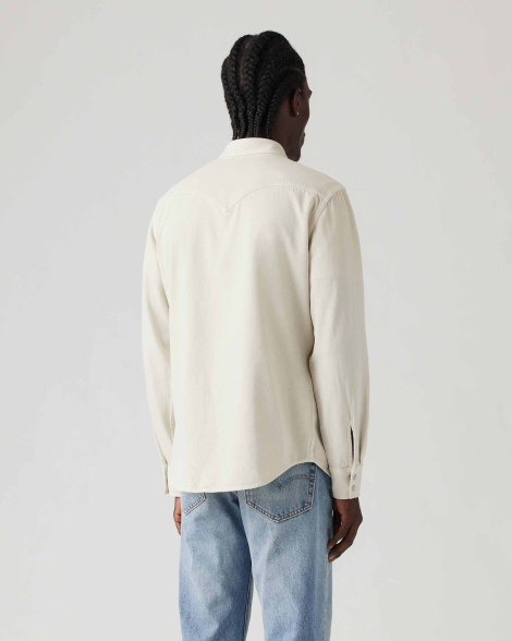 Чоловіча сорочка в стилі вестерн Levi's на кнопках 1160523151 (Молочний XXL)