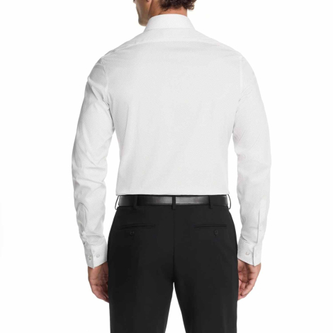 Мужская рубашка Slim Fit Calvin Klein с принтом 1160550787 (Белый XXL)