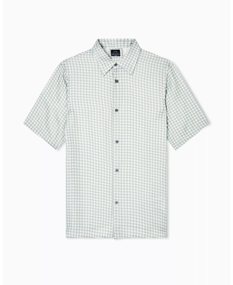 Чоловічі сорочки Armani Exchange з коротким рукавом 1160656155 (Зелений M)