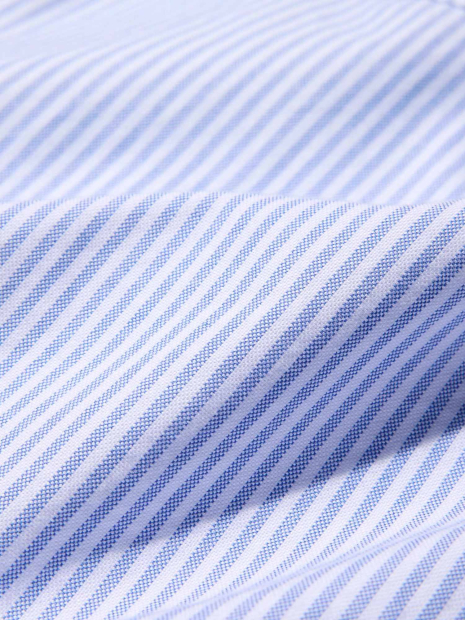 Сорочка в смужку UNIQLO 1160780160 (Білий/Блакитний 3XL)