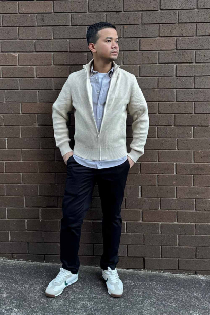 Сорочка UNIQLO з кишенею 1160781805 (Сірий XXL)
