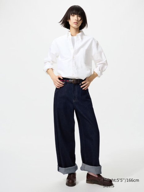 Рубашка UNIQLO с карманом 1161333177 (Белый 3XL)