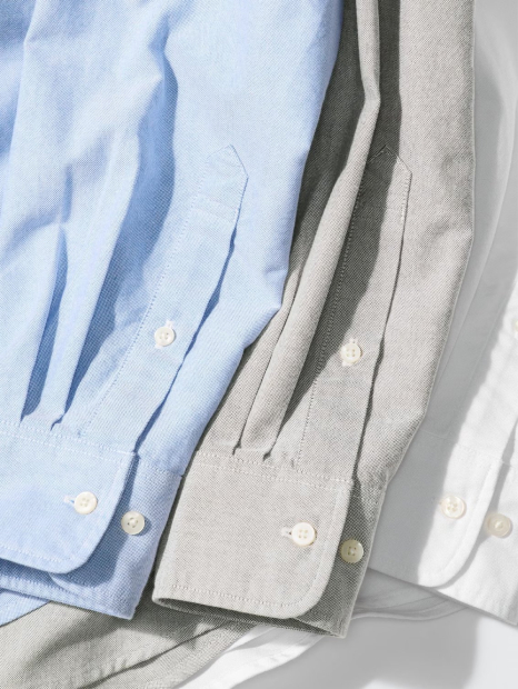 Рубашка UNIQLO с карманом 1161333177 (Белый 3XL)