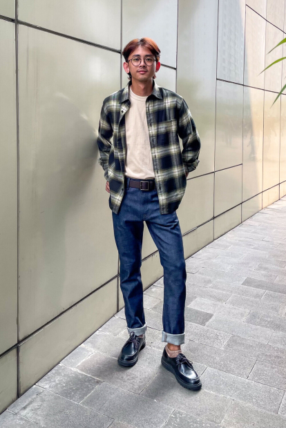 Фланелевая рубашка в клетку UNIQLO 1162143292 (Зеленый XL)