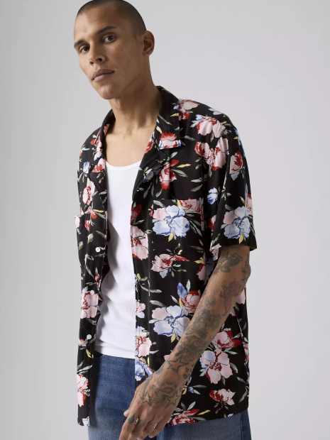 Рубашка с коротким рукавом Levi's с принтом 1162580727 (Разные цвета M)