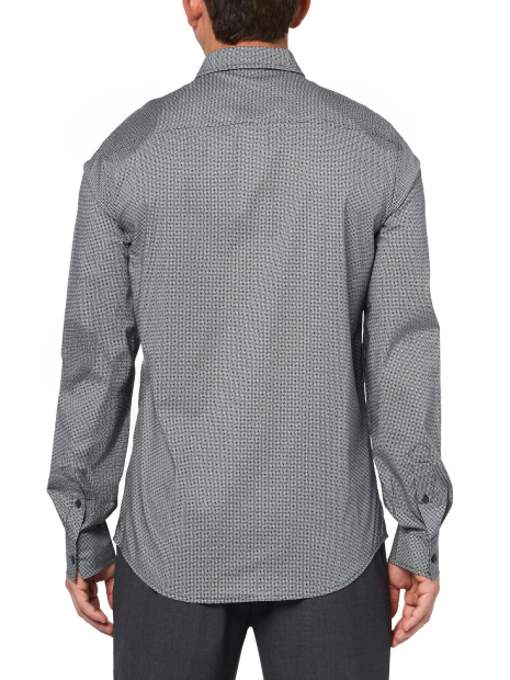 Мужская рубашка ARMANI EXCHANGE с принтом 1162781858 (Синий XL)