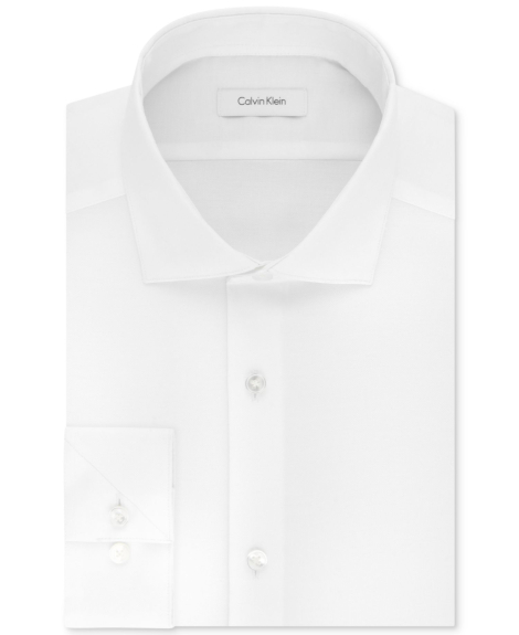 Мужская рубашка Slim Fit Calvin Klein 1163242492 (Белый L)