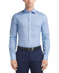 Мужская рубашка Tommy Hilfiger с принтом 1159840161 (Синий XXL)
