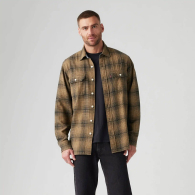 Чоловіча фланелева сорочка Levi's 1159840342 (Коричневий 3XL)