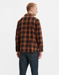 Мужская рубашка Levi's с принтом 1159840438 (Коричневый L)
