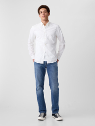 Мужская рубашка Slim Fit GAP 1159840464 (Белый XL)