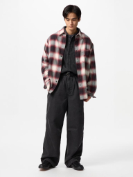 Фланелевая рубашка в клетку UNIQLO 1159842730 (Красный XL)