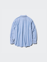 Рубашка из шамбре UNIQLO 1159843104 (Голубой 3XL)