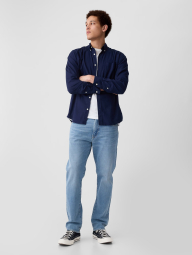 Классическая мужская рубашка GAP 1159844269 (Синий XXL)