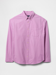 Класична чоловіча сорочка-оксфорд GAP 1159844873 (бузковий XL)