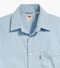 Мужская рубашка Levi's с коротким рукавом 1159846884 (Голубой XXL)