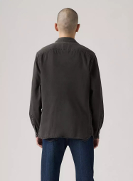 Мужская джинсовая рубашка Levi's на пуговицах 1159847478 (Черный M)