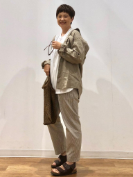 Сорочка лляна UNIQLO на гудзиках 1159849099 (Бежевий M)