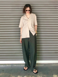 Рубашка с коротким рукавом UNIQLO 1159849990 (Бежевый XXL)