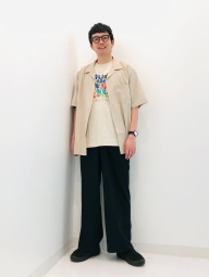 Рубашка с коротким рукавом UNIQLO 1159849990 (Бежевый XXL)