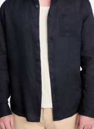 Мужская льняная рубашка Guess 1159849997 (Синий M)