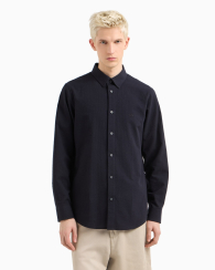 Чоловіча сорочка Armani Exchange 1159850858 (Синій XL)