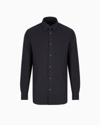 Чоловіча сорочка Armani Exchange 1159850858 (Синій XL)