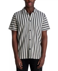 В'язана чоловіча сорочка Karl Lagerfeld Paris з коротким рукавом 1159851400 (Бежевий M)