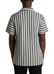 В'язана чоловіча сорочка Karl Lagerfeld Paris з коротким рукавом 1159851400 (Бежевий M)