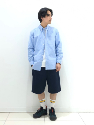 Рубашка UNIQLO 1159851926 (Голубой M)