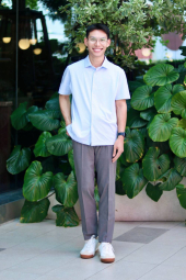 Сорочка з коротким рукавом AIRism UNIQLO 1159852281 (Блакитний 3XL)