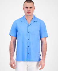 Чоловічі сорочки з коротким рукавом Michael Kors 1159852937 (Блакитний M)