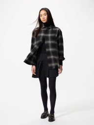 Фланелева сорочка в клітину UNIQLO 1159852954 (Чорний L)