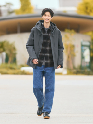 Фланелева сорочка в клітину UNIQLO 1159852954 (Чорний L)