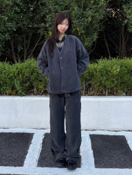 Фланелева сорочка в клітину UNIQLO 1159852954 (Чорний L)