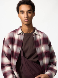 Фланелева сорочка в клітину UNIQLO 1159852993 (Червоний L)