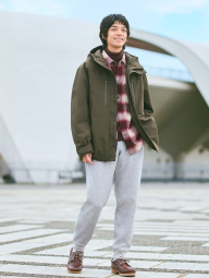 Фланелева сорочка в клітину UNIQLO 1159852993 (Червоний L)