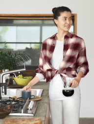 Фланелева сорочка в клітину UNIQLO 1159852993 (Червоний L)