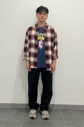 Фланелева сорочка в клітину UNIQLO 1159852993 (Червоний L)