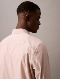 Чоловіча сорочка Slim Fit Calvin Klein в смужку 1159853042 (Бежевий XXL)