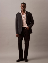 Чоловіча сорочка Slim Fit Calvin Klein в смужку 1159853042 (Бежевий XXL)