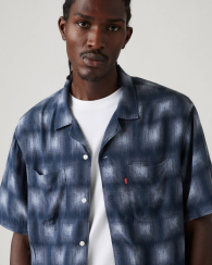 Рубашка с коротким рукавом Levi's с принтом 1159853218 (Синий L)
