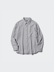 Фланелева сорочка UNIQLO 1159853347 (Сіра M)
