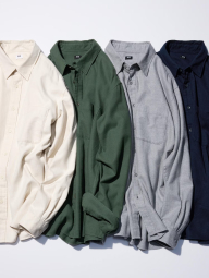 Фланелева сорочка UNIQLO 1159853347 (Сіра M)