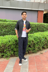 Джинсова сорочка UNIQLO 1159853407 (Чорний XL)