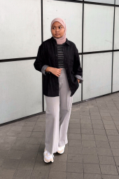 Джинсова сорочка UNIQLO 1159853407 (Чорний XL)