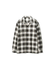 Фланелевая рубашка UNIQLO and JW ANDERSON в клетку 1159853502 (Серый XXL)