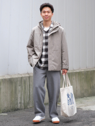 Фланелевая рубашка UNIQLO and JW ANDERSON в клетку 1159853502 (Серый XXL)