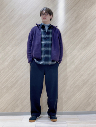 Фланелева сорочка в клітину UNIQLO 1159853509 (Синій M)